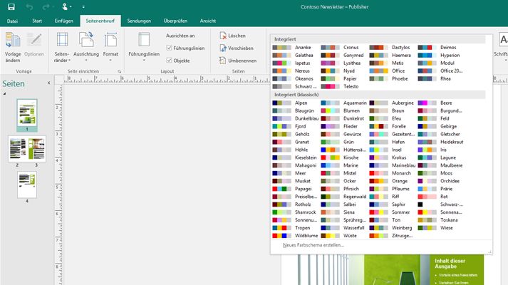 Screenshot: Microsoft Publisher in Office University mit Studentenrabatt