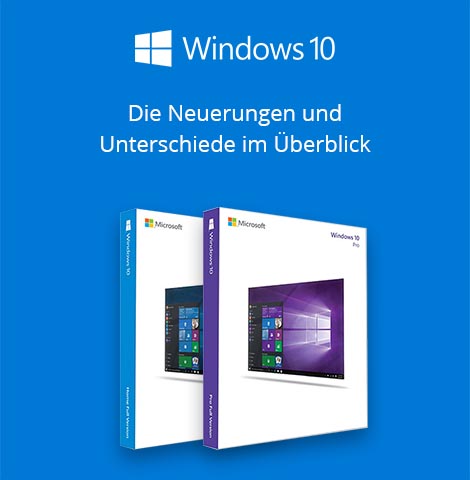 Windows 10 Editionen im Versionsvergleich vergleichen